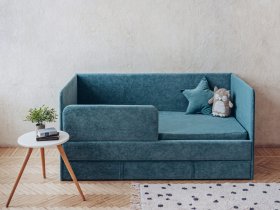Диван-кровать Happy (бирюзовый) в Завьялово - zavyalovo.mebel-nsk.ru | фото