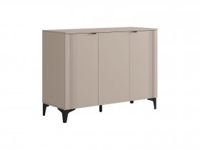 Комод 3 Рич (кашемир/фрапучино матовый/черный) в Завьялово - zavyalovo.mebel-nsk.ru | фото