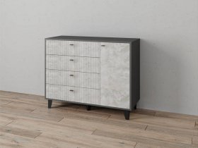 Комод «Катрин-13» (графит/мальта) в Завьялово - zavyalovo.mebel-nsk.ru | фото