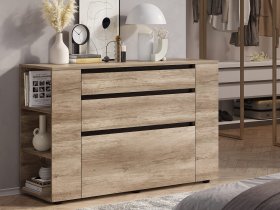 Комод КМ-06 Энигма (венге/дуб каньон) в Завьялово - zavyalovo.mebel-nsk.ru | фото