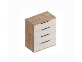 Комод с ящиками Сицилия (дуб альпийский/тефия) в Завьялово - zavyalovo.mebel-nsk.ru | фото