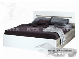 Кровать двуспальная 1,6 м  Наоми КР-11 в Завьялово - zavyalovo.mebel-nsk.ru | фото