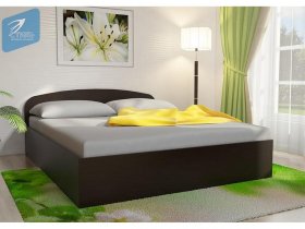 Кровать двуспальная 1,6м с подъем. мех. (венге) в Завьялово - zavyalovo.mebel-nsk.ru | фото