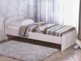 Кровать односпальная 80 с низкой спинкой (ясень шимо светлый) в Завьялово - zavyalovo.mebel-nsk.ru | фото