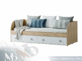 Кровать с ящиками Тренд КР-01 в Завьялово - zavyalovo.mebel-nsk.ru | фото