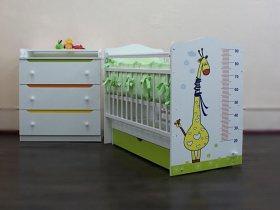 Кроватка детская Жираф с маятником в Завьялово - zavyalovo.mebel-nsk.ru | фото