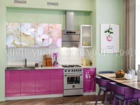 Кухонный гарнитур Вишневый цвет в Завьялово - zavyalovo.mebel-nsk.ru | фото