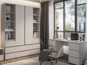 Модульная детская Люмо (кашемир) в Завьялово - zavyalovo.mebel-nsk.ru | фото
