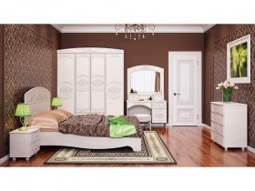 Модульная спальня Каролина в Завьялово - zavyalovo.mebel-nsk.ru | фото