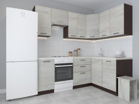 Модульная угловая кухня 1,4м*2,1м Лада (пикард) в Завьялово - zavyalovo.mebel-nsk.ru | фото