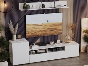 Стенка «Сильвия» (белый ясень) в Завьялово - zavyalovo.mebel-nsk.ru | фото